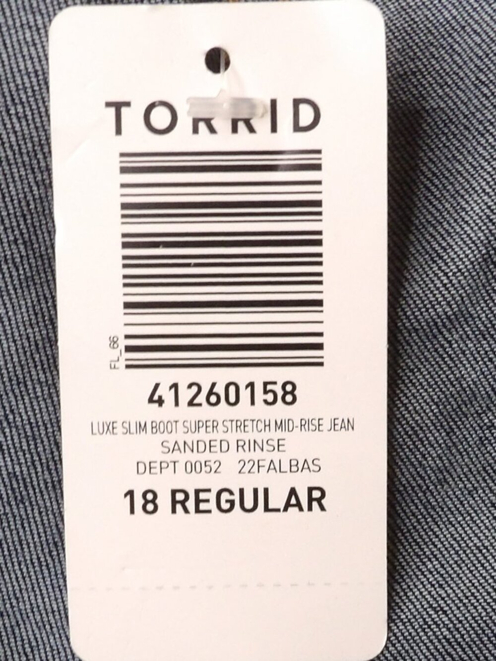 NEW Torrid Luxe Slim Boot Dark Wash Jeans Plus Size 18 - Picture 9 of 10